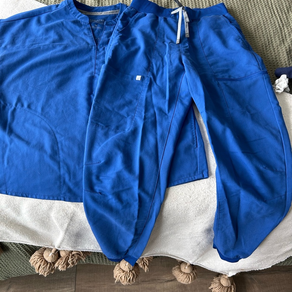 Fabletics Cobalt Blue Drawstring Jogger Pants - image 2
